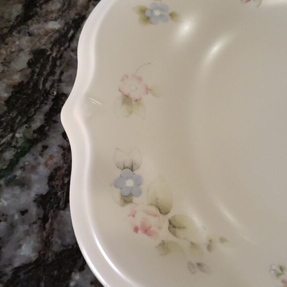 Lovely Vintage Pfaltzgraff Pearlesque Serving Tray "Welcome To Our Home" - Picture 10 of 10